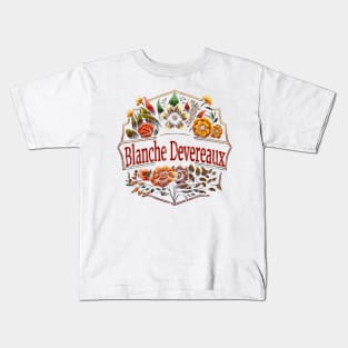 Flower Vintage Blanche Kids T-Shirt